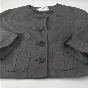 Elegant Charcoal Women's Blazer